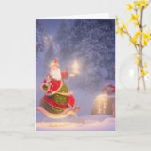 De Magie Van Kerstmis Eindigt Nooit Kaart (Gele Bloem)