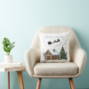 De Magie van Kerstmis Kerstmans slee & Cozy Kussen