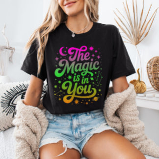 De Magie Zit in Jou Gradiënt Inspirerende Quote T-shirt