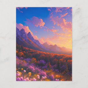 De magische allure van de kleurrijke vallei briefkaart