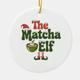 De magische Drink van de Matcha Elf Keramisch Ornament