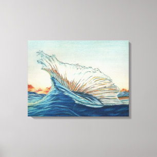 De magische golf canvas afdruk