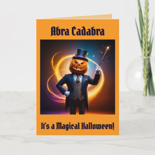 De Magische Halloween van Mijnheer Pompoen (1) Feestdagen Kaart