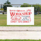 De magische kerstworkshop van de kerstman spandoek (Insitu)