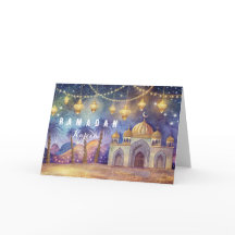 De magische nacht van het Ramadan Briefkaart
