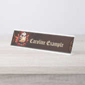 De magische vogel: een lied van kleuren. bureau naambordje (Voorkant)