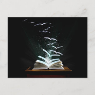 De magische wereld van lezen briefkaart