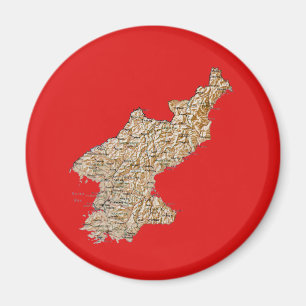 De Magneet Kaart van de Noord- van Korea