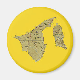 De Magneet van de Kaart van Brunei