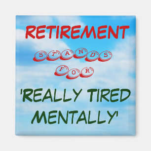 De Magneet van de Koelkast van de pensionering