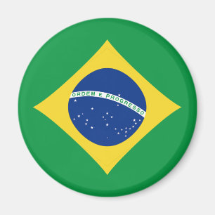 De Magneet van de Vlag van Brazilië Fisheye