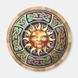De Magneet van het Gezicht van de Zon van Knotwork