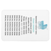 De Magneet van het noodsituatiecontact: Blauwe Bab (Horizontaal)