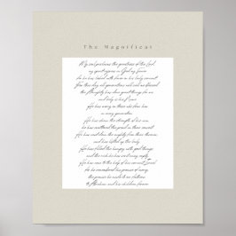 De Magnificat Print - Bruin, Engels