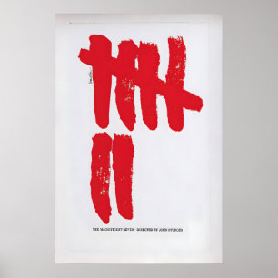 De Magnifieke Zeven Oude Film Poster 1