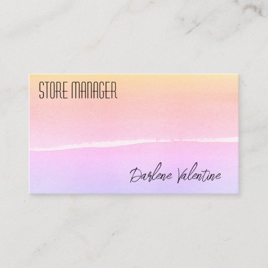 De magnifiques cartes de visite (Devant)