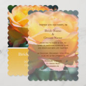 De magnifiques invitations aux mariages de fleurs (Devant / Derrière)