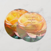 De magnifiques invitations de mariage de fleurs de (Devant / Derrière)