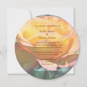 De magnifiques invitations de mariage de fleurs de