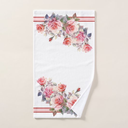 De magnifiques roses roses roses (Serviette à main)