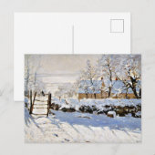 De Magpie, populair schilderij van Claude Monet Briefkaart (Voorkant / Achterkant)