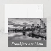 De Main in Frankfurt am Main Briefkaart (Voorkant / Achterkant)