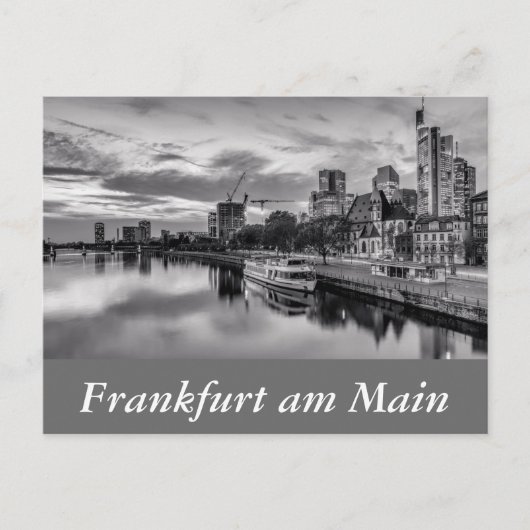 De Main in Frankfurt am Main Briefkaart (Voorkant)
