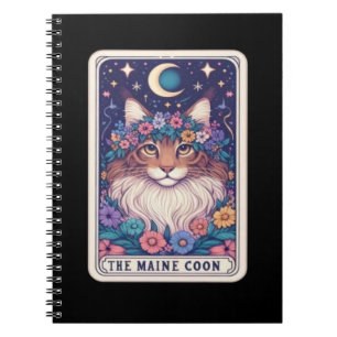 De Maine Coon Cat Tarot Kaart Notitieboek Collecti