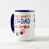 De mains la meilleure tasse de papa vers le bas (Devant gauche)
