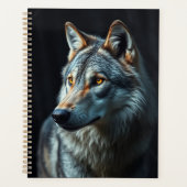 De majesteit van het wild: de alfa in het bos planner (Voorkant)