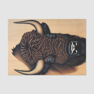de Majestic Bison - een symbool van macht en vrijh Tissuepapier