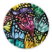 De Majestic Butterfly Keramische Knop (Voorkant)