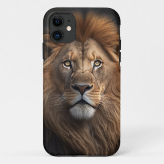 De Majestic Lion King van het Oerwoud iPhone 11 Hoesje
