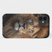 De Majestic Lion King van het Oerwoud Case-Mate iPhone Case (Achterkant (horizontaal))