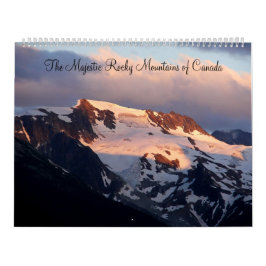 De Majestic Rocky Mountains of Canada Calendar Kalender