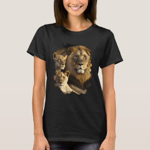 De majestueuze leeuwenfamilie in de wildernis van  t-shirt