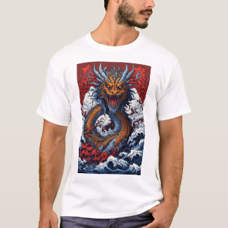 De majestueuze oceanische draak t-shirt