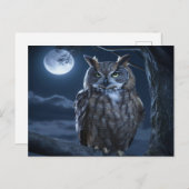 De majestueuze uil briefkaart (Voorkant / Achterkant)