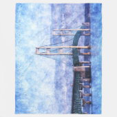 De makreelbrug fleece deken (Voorkant)
