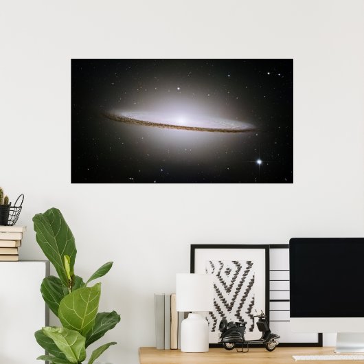 De Malli Sombrero Galaxy (M104) Poster (Thuiskantoor)