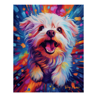 De Maltese hond 005 - Zetton Ziana Perfect Poster