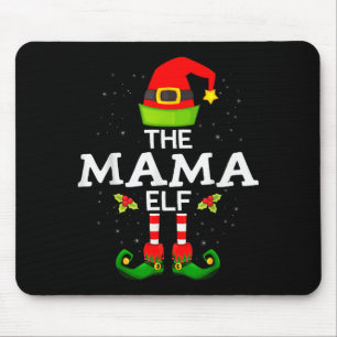 De Mama Elf Kerst Familie Matching Pyjama Muismat