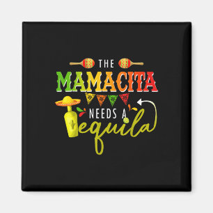 De Mamacito heeft een tequila Cinco de Mayo Mexica Magneet