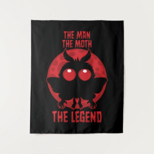 De Man, De Mot, De Legende - Mythologische Motman Wandkleed
