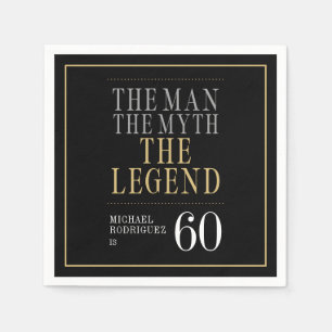 De Man De Mythe De Legende 60ste Verjaardag Servet