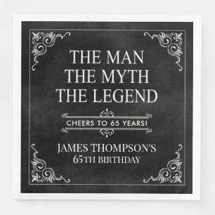 De Man De Mythe De Legende 65e Verjaardag Servet