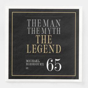 De Man De Mythe De Legende 65e Verjaardag Servet