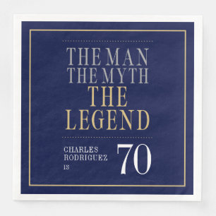 De Man De Mythe De Legende 70ste Verjaardag Servet