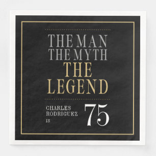 De Man De Mythe De Legende 75ste Verjaardag Servet