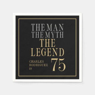 De Man De Mythe De Legende 75ste Verjaardag Servet